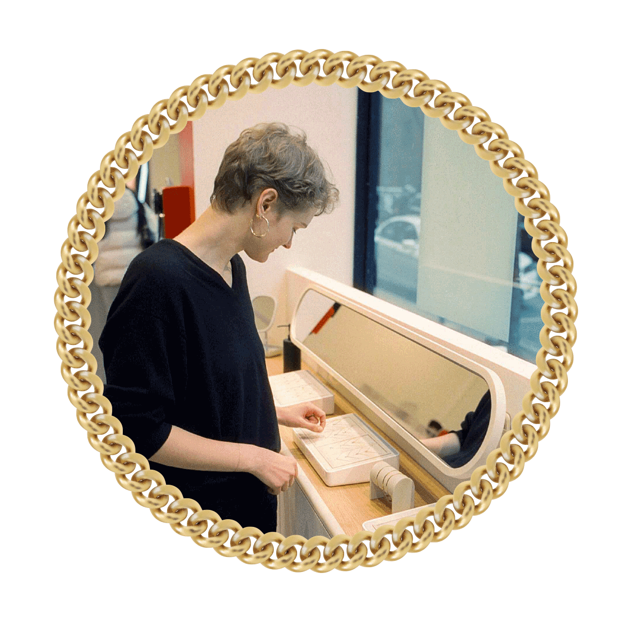 Jewelry designer Anni Jürgenson in action for Trickster Magazine