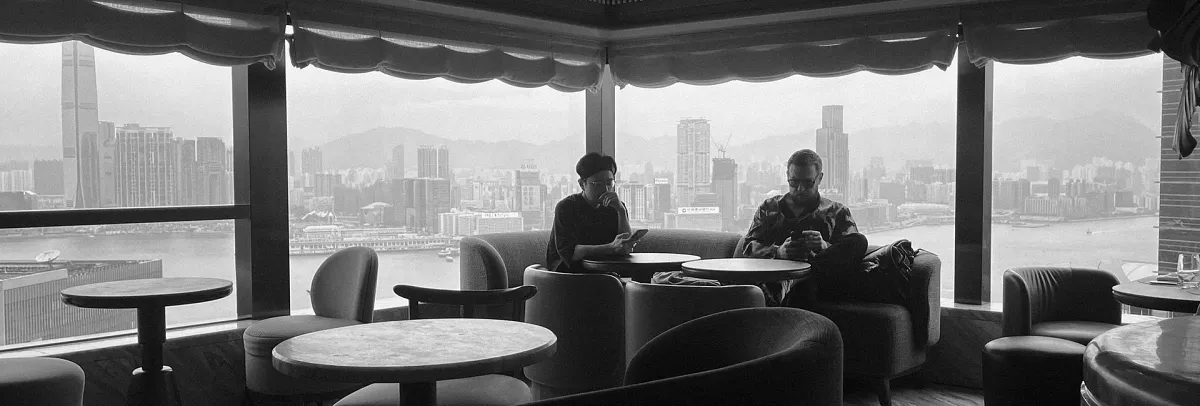 In Hong Kong with Aether business partner Ray and Hannes Unt for Trickster Magazine